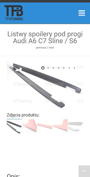 Audi a6 c7 dokładki