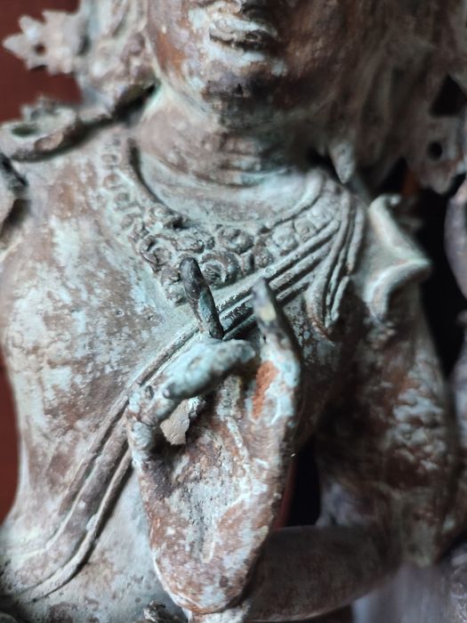 Tybetańska bóstwo z brązu