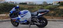 Suzuki GSX-R1000 Azul e branca