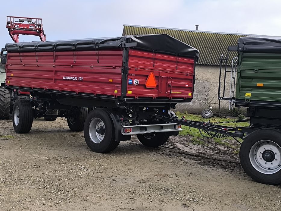 Przyczepa rolnicza 8t10t12t Wywrotka 3 str. NOWA po odbudowie