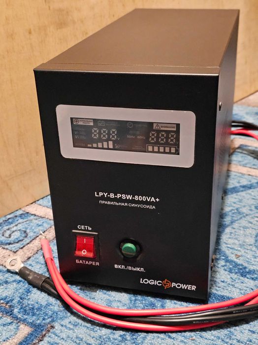 ДБЖ ИБП LogicPower LPY-B-PSW-800VA (560ват) Правильная синусоида
