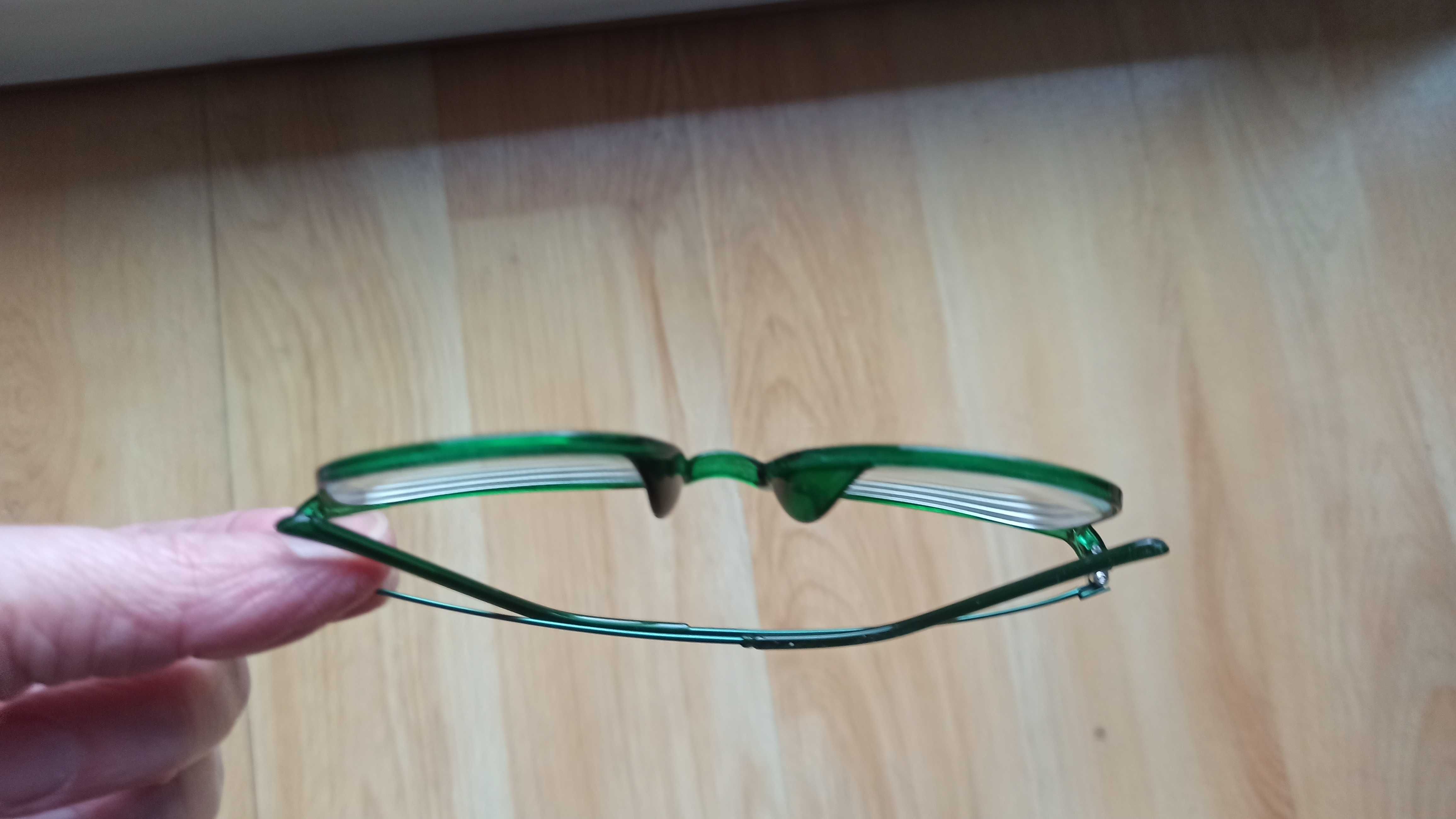 Zielone oprawki okulary minus -1