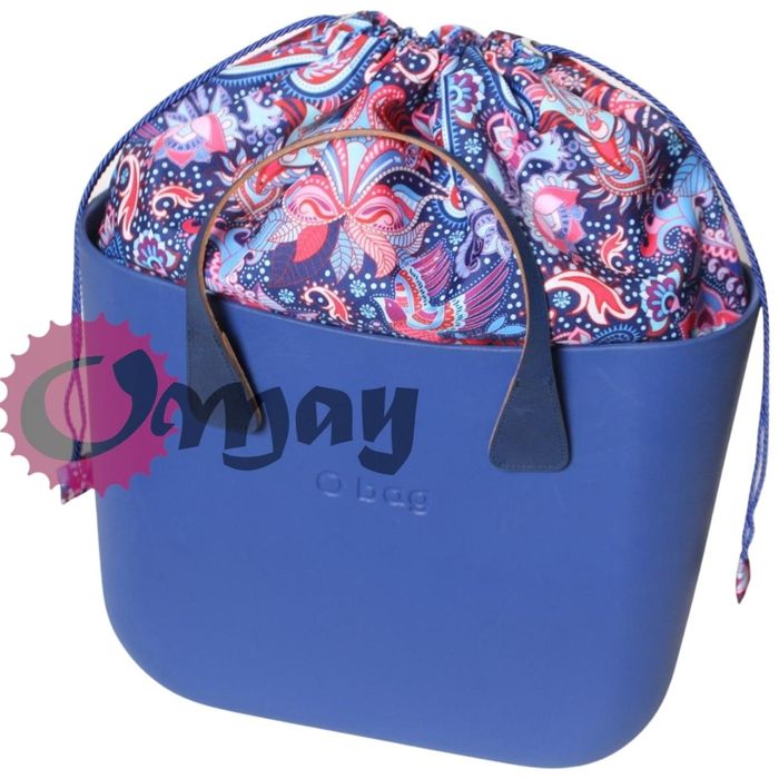 Niebieski organizer do OBAG MINI worek orient 2 kieszenie komin OMAY