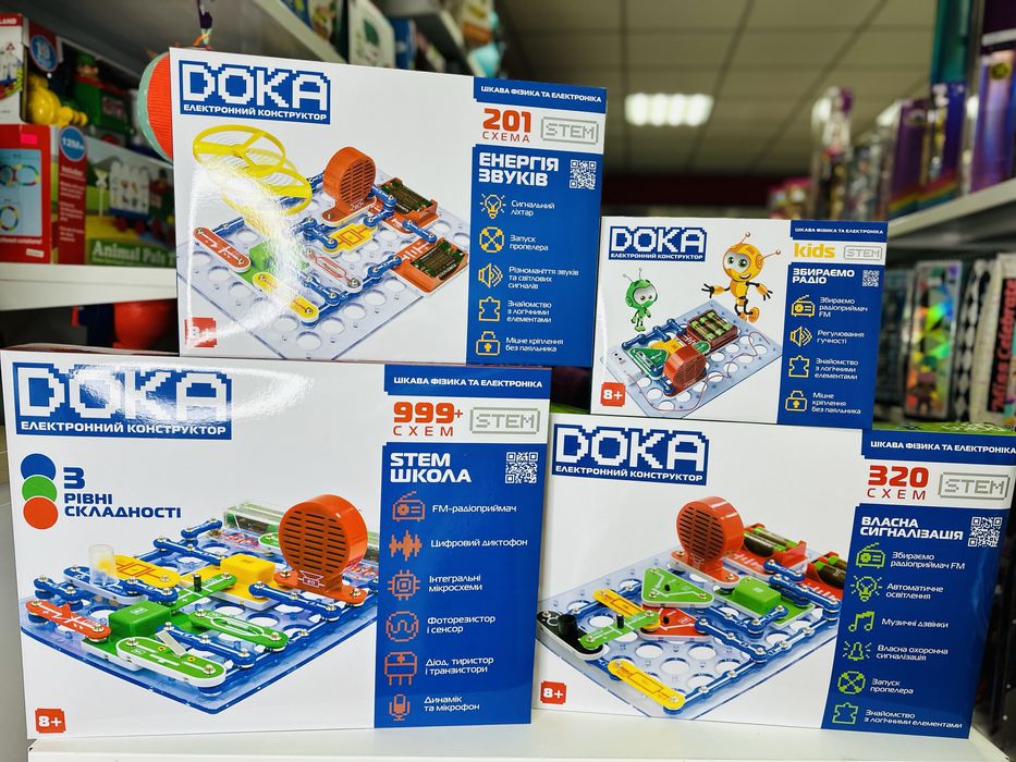 Электронный конструктор doka 320 схем (REW-K002)