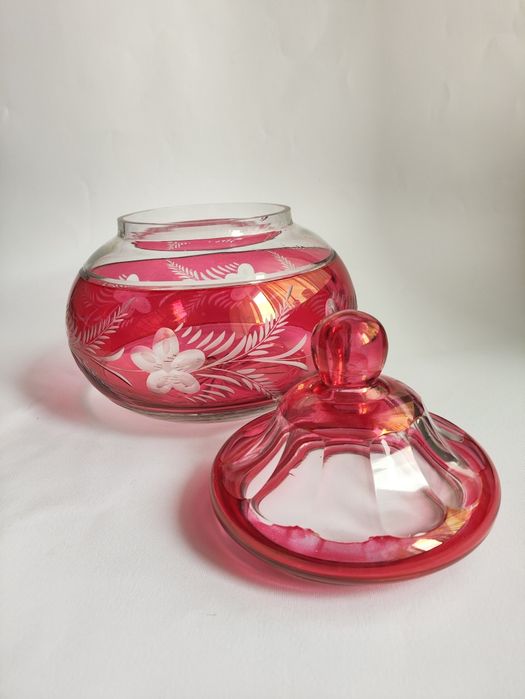 Compoteira vintage em cristal