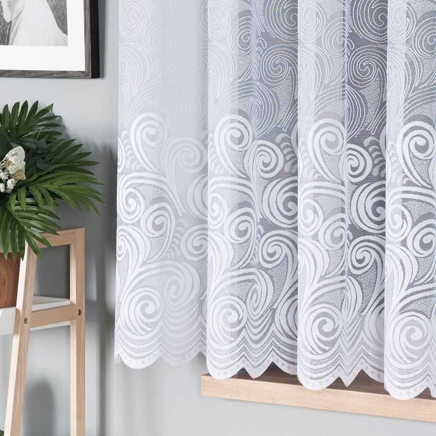 FIRANA ŻAKARDOWA wzór pasowy kupon  300x150cm