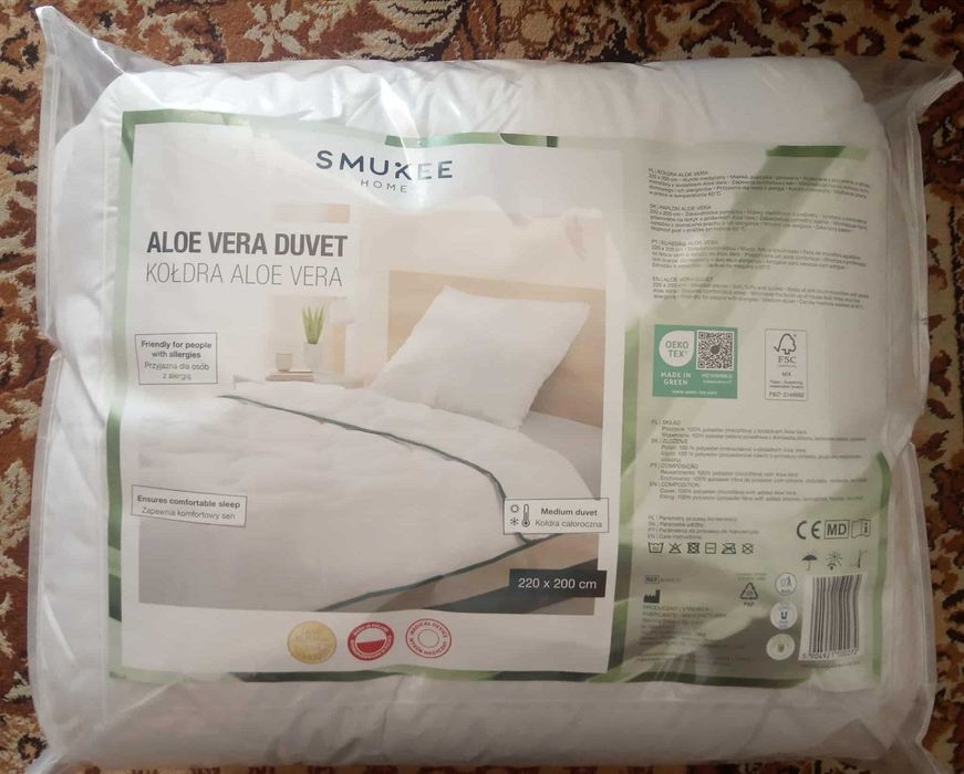 Kołdra Aloe Vera Duvet 220x200 Smukee