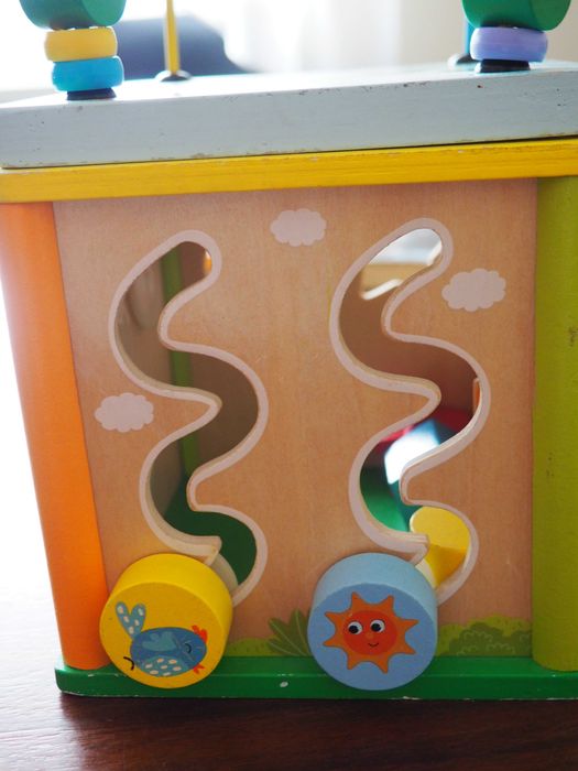 Kostka edukacyjna drewniana elefun