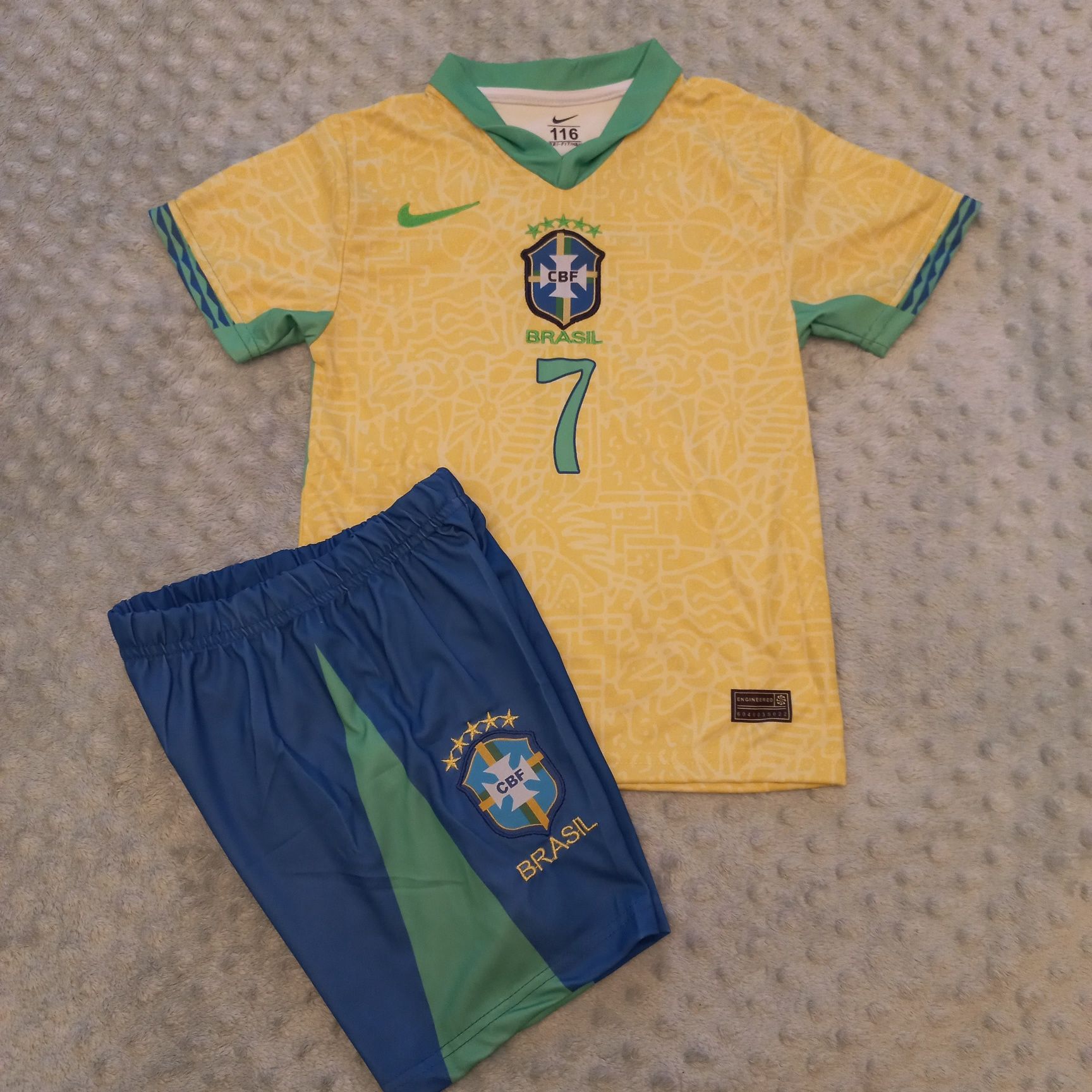 Вінісіус форма бразилия №7 nike дитяча футболка шорти