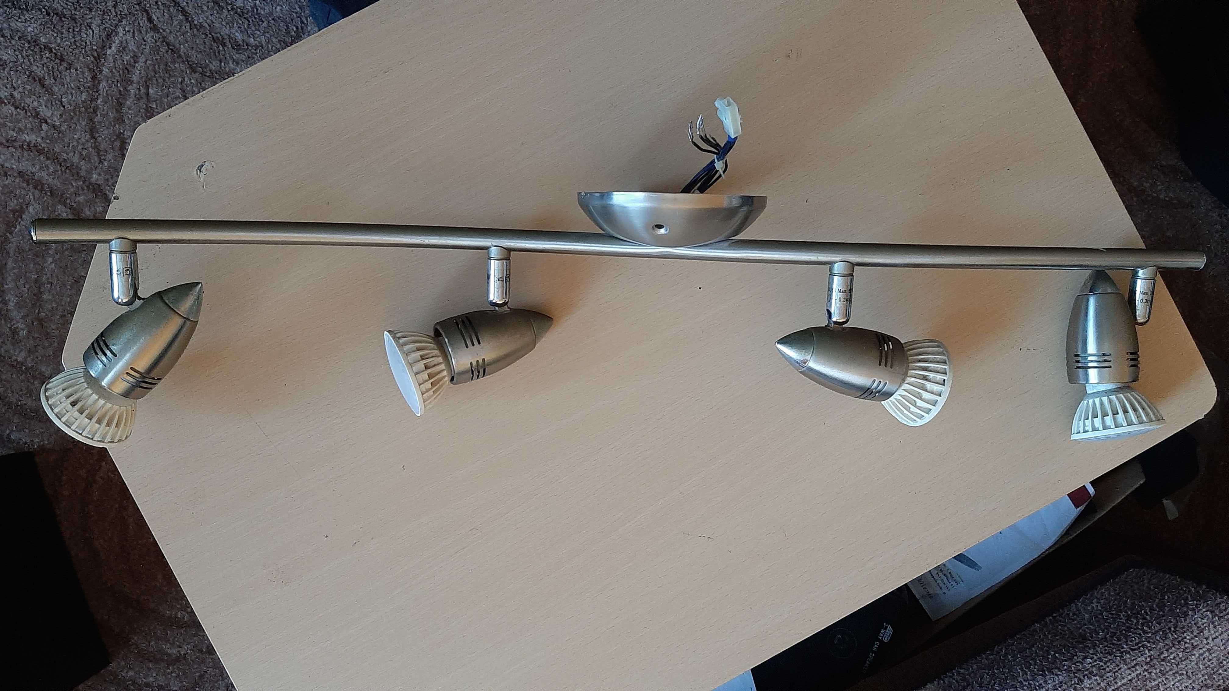 Lampa sufitowa wisząca świetlna oświetlająca ozdoba klinkier 4 halogen