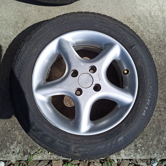 Alu felgi Borbet 4x100 R14 + opony letnie