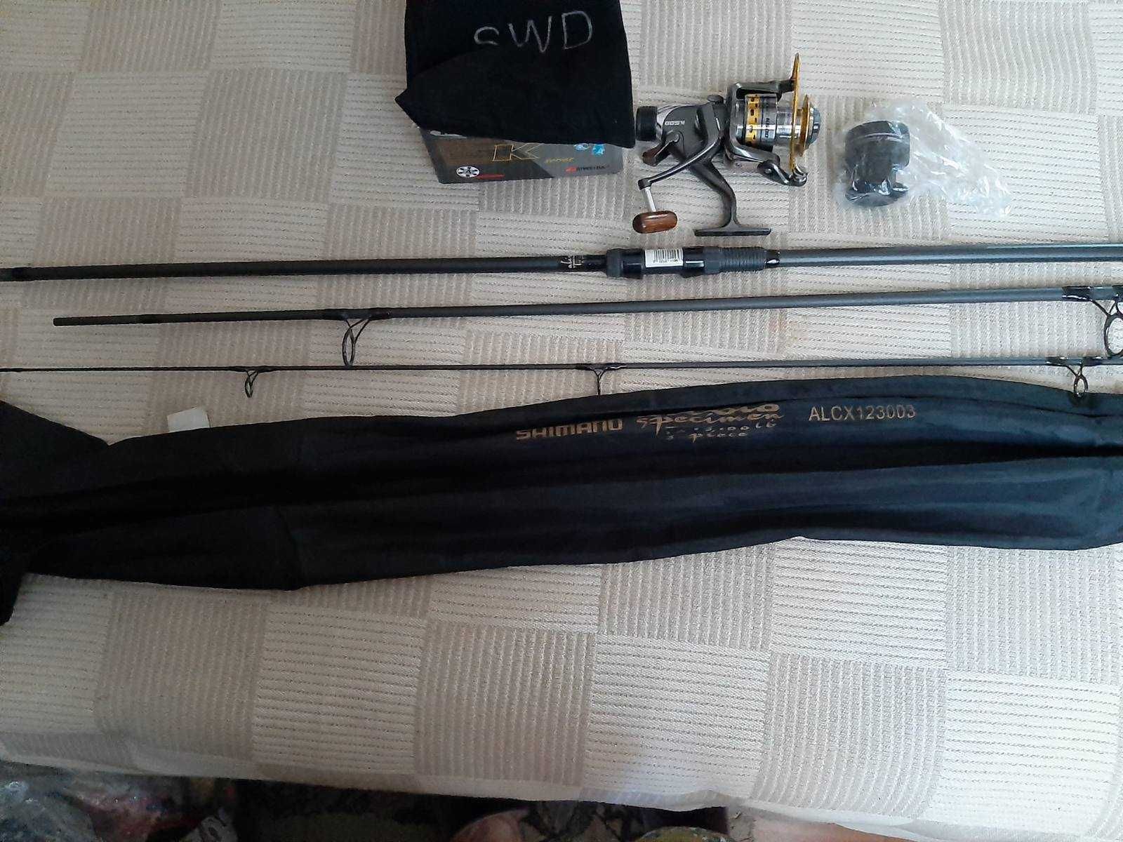 Siweida K 500 (катушка рыболовная) + shimano ALCX123003 (удилище)