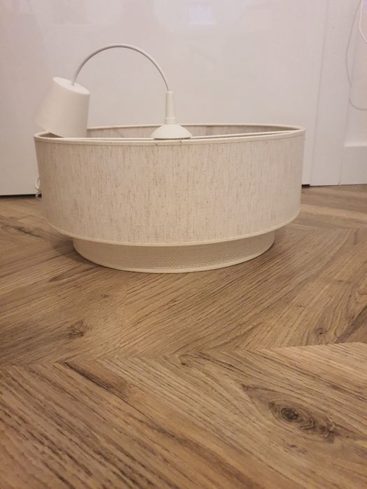 Lampa klosz boho len