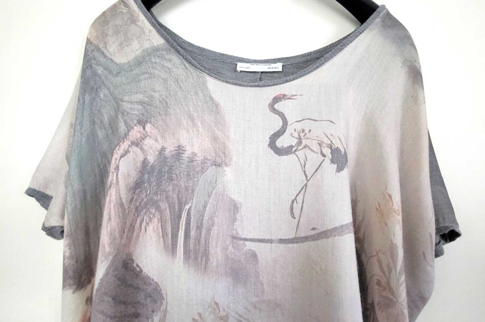 Zara letnia bluzka oversized szeroka zwiewna XS/S