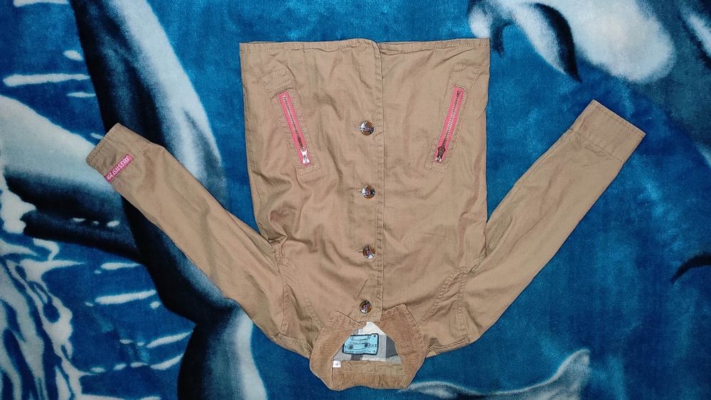 Brązowa kurtka retro na 5 lat r.110 marki joules wiosna jesień