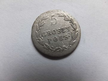 5 groszy 1819r Królestwo Polskie Ag