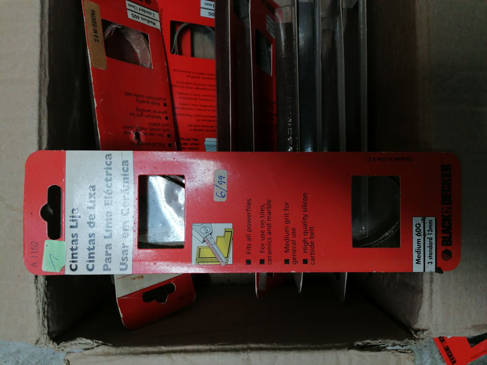 Cintas de lixa, ler descrição