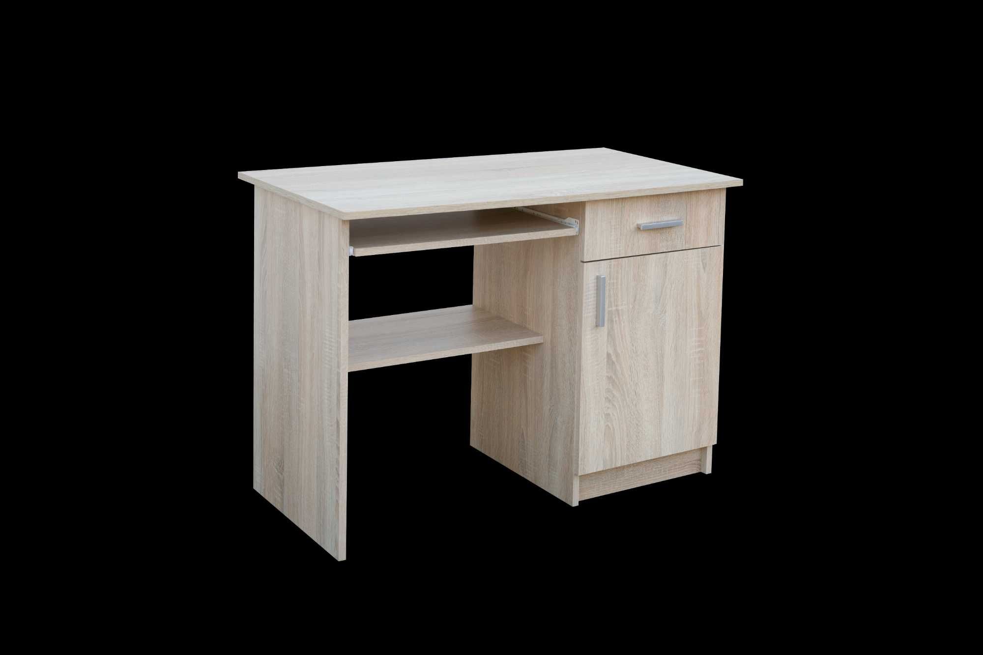 BIURKO 1 100 cm młodzieżowe dąb sonoma/dąb artisan/biały mat
