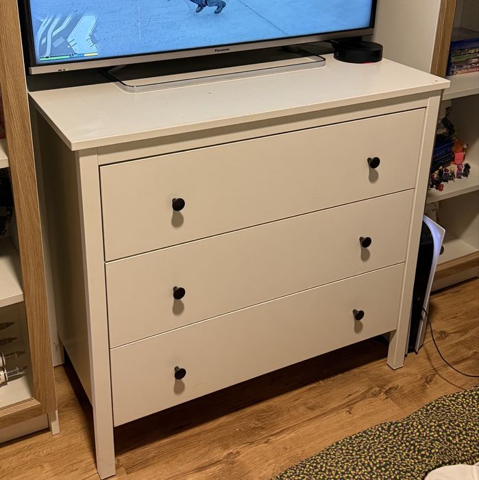 IKEA KOPPANG Komoda 3 szuflady biały 90x83 cm