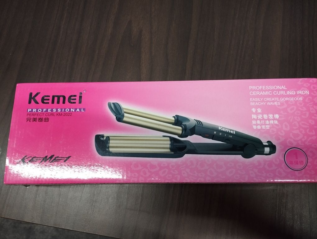 Плойка 3 хвилі kemei