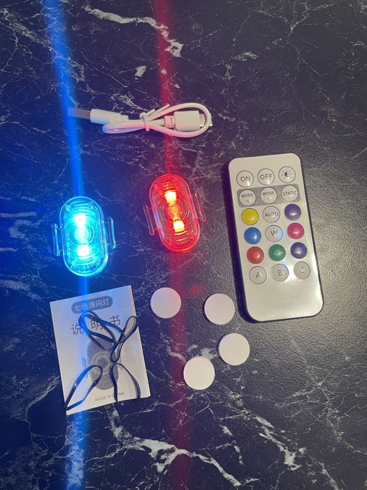 Універсальні LED стробоскопи з пультом (2 шт.)