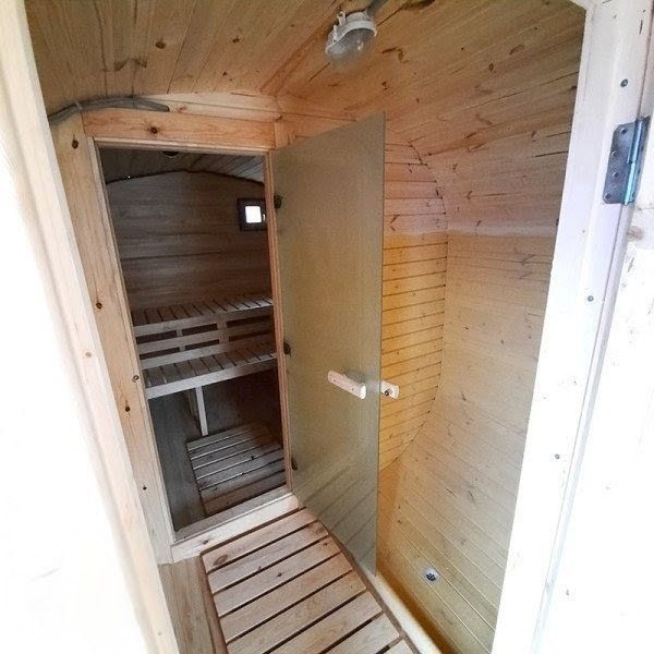 Квадро-баня 6 м, топка в парной печь стандарт, козырёк над входом,.