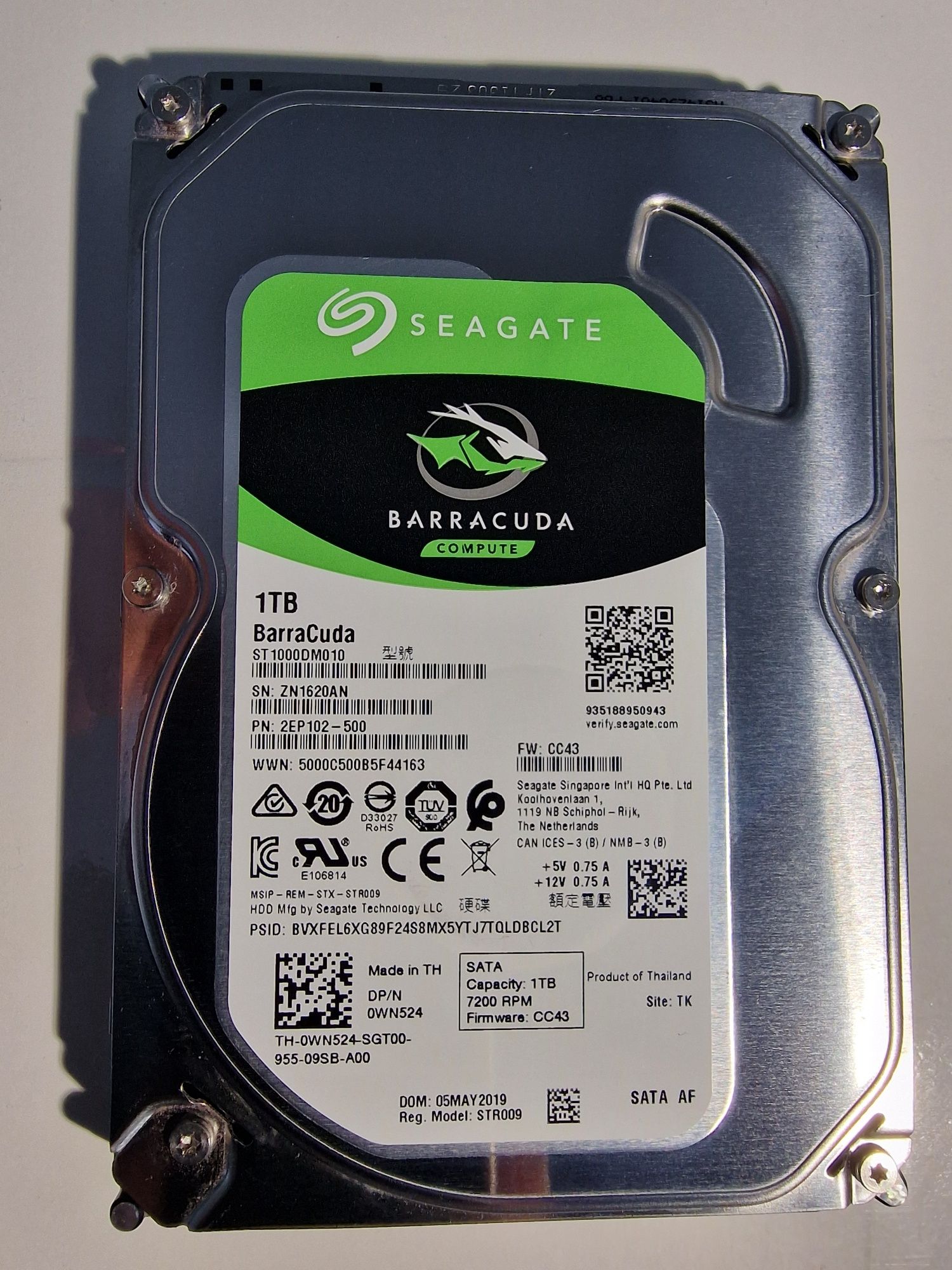 Dysk seagate barracuda 1TB 3.5''