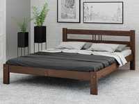 Meble Magnat łóżko drewniane sosnowe Nikola 120x200 kolor orzech