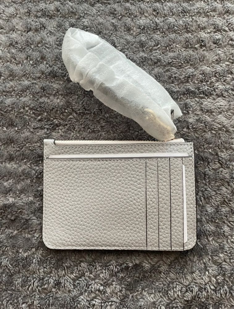 Small card holder / portfelik kate spade new york bialy szary