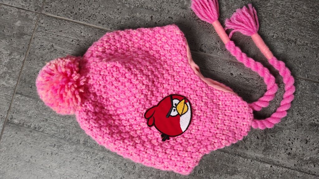 Czapka Angry Birds Wełniana z polarem ciepła. Junior. Sportowa