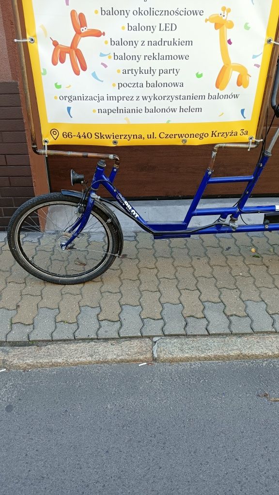 Rower reklamowy stojak