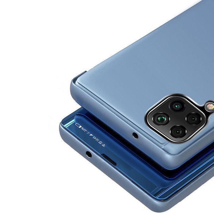 Clear View Case Futerał Etui Z Klapką Samsung Galaxy A22 5G Czarny