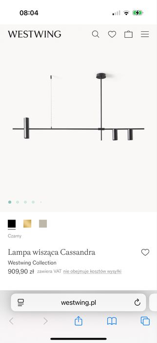 Westwing lampa sufitowa