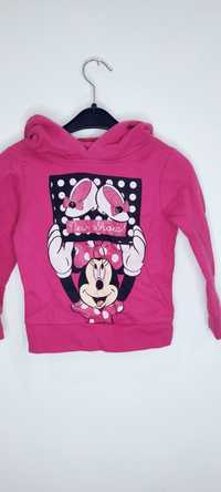 Piękna różowa bluza myszka Minnie Disney 92