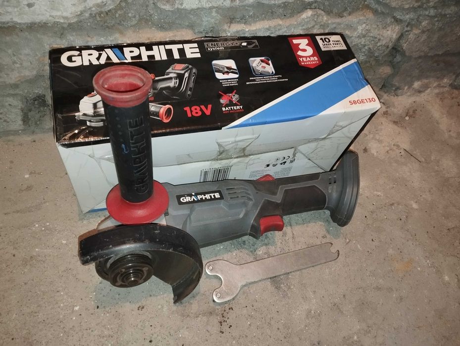 Graphite 58GE130 Szlifierka kątowa akumulatorowa Energy+ 125mm