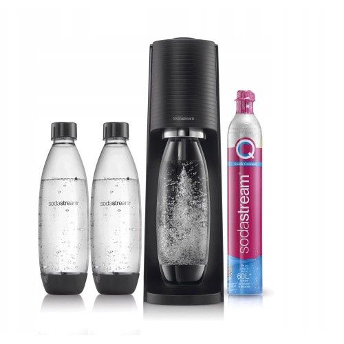 syfon wody SodaStream Terra czarny + 2 butelki zestaw