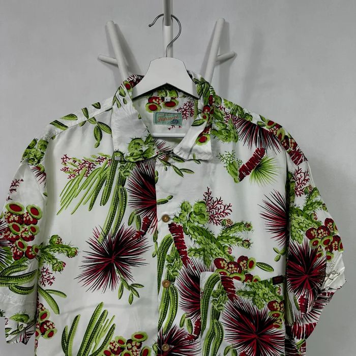 Koszula z krótkim rękawem t-shirt hawajka lata 80 vintage