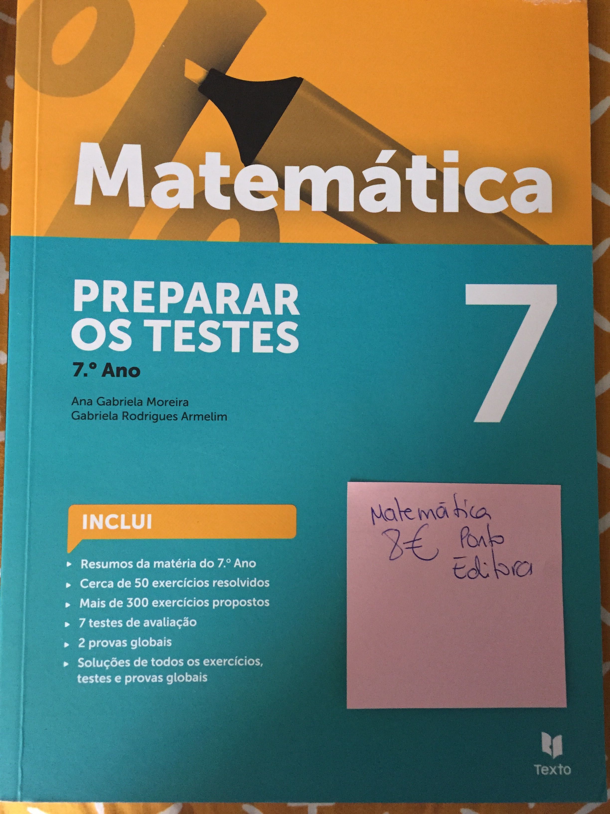 Cadernos de revisão 7 ano com portes ctt gratuito