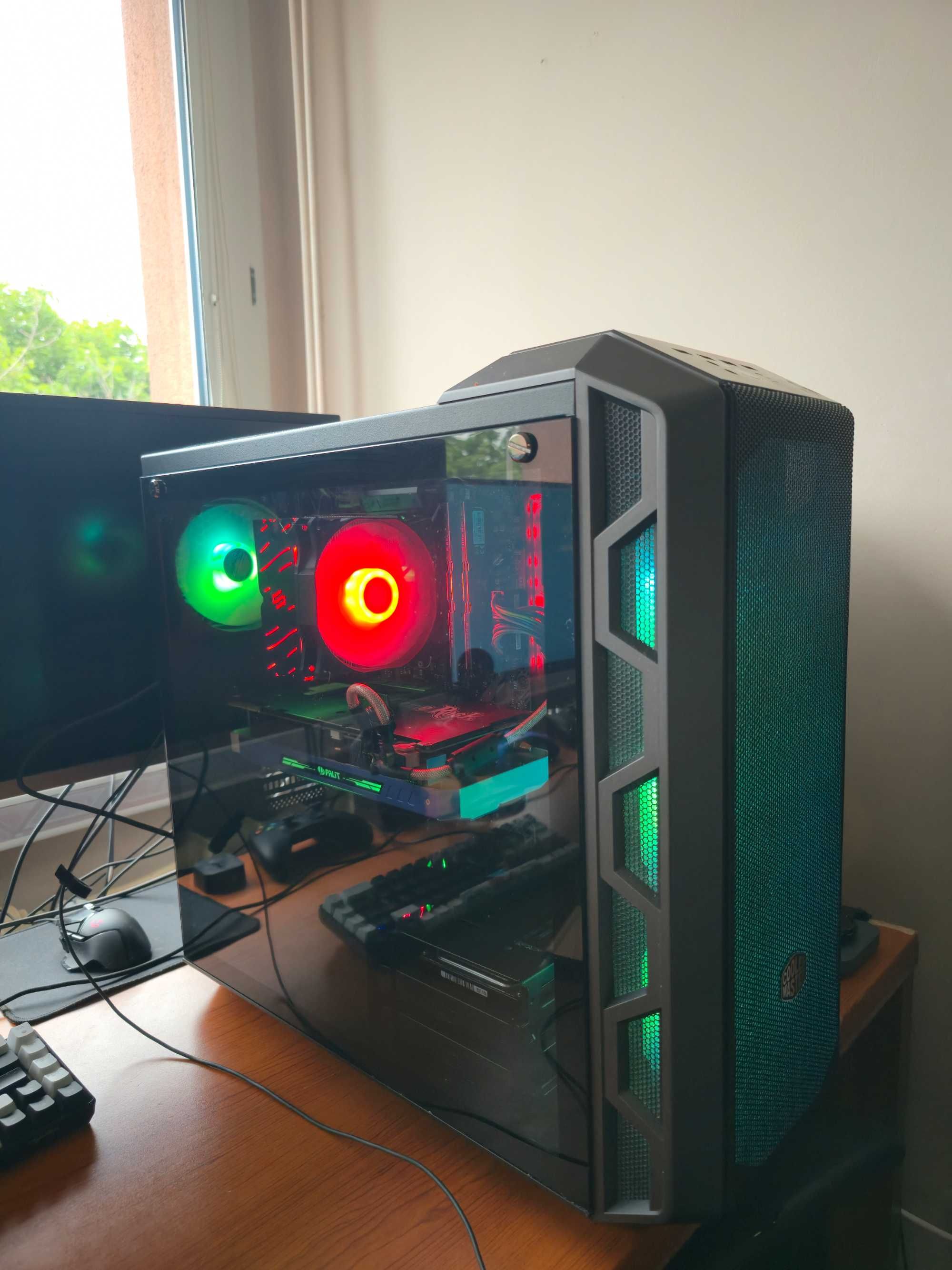 Komputer Gammingowy/Ryzen 5 5600/gtx 1080/ssd/500gb/dd4/16gb./rgb.