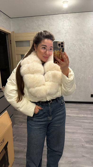 Пуфер куртка з хутром