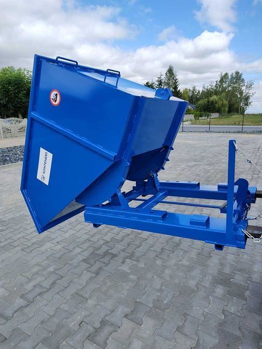 Kontener na złom / odpady produkcyjne/ samowyładowczy 1m3/ Koleba