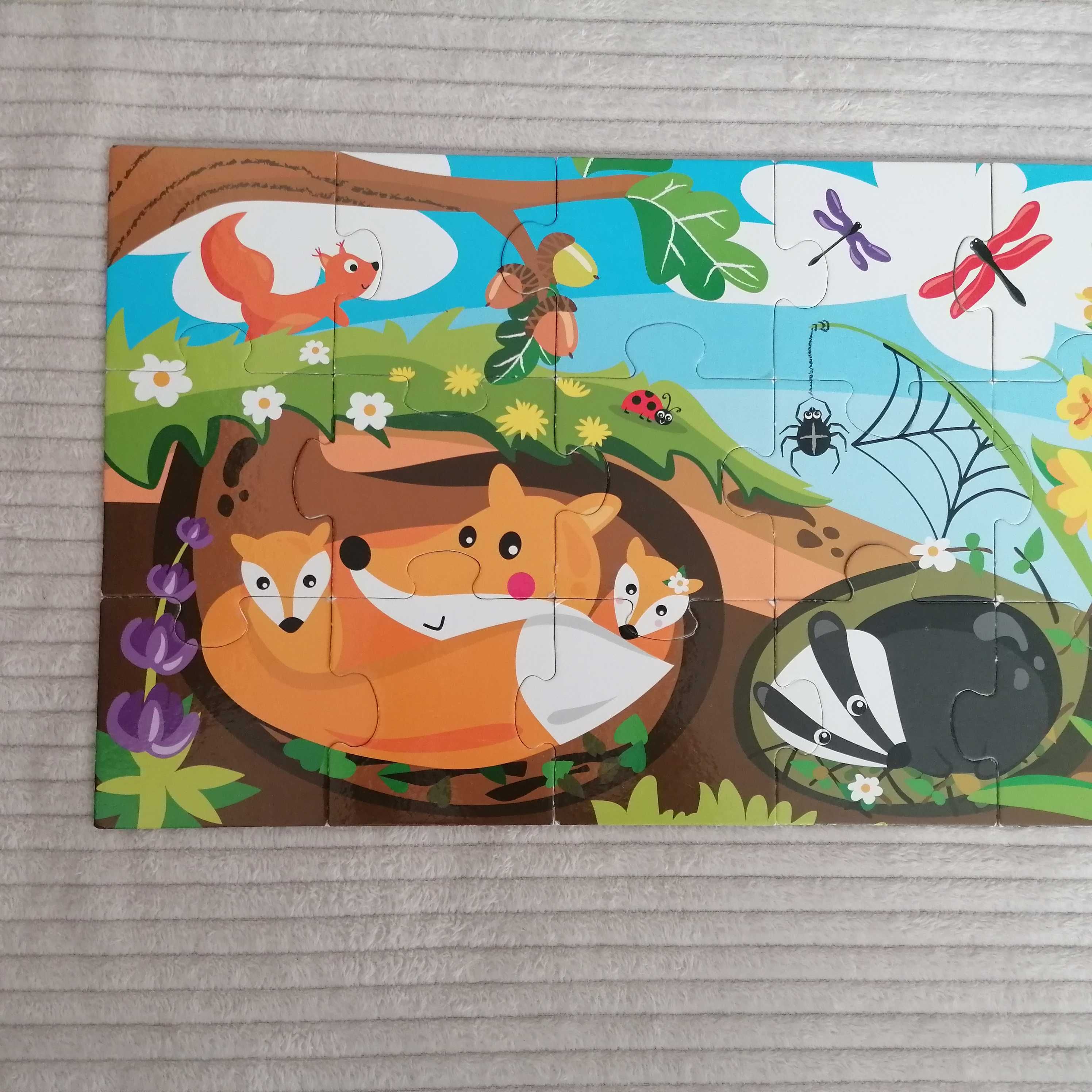 Moje pierwsze puzzle. Łąka. 27 elementów