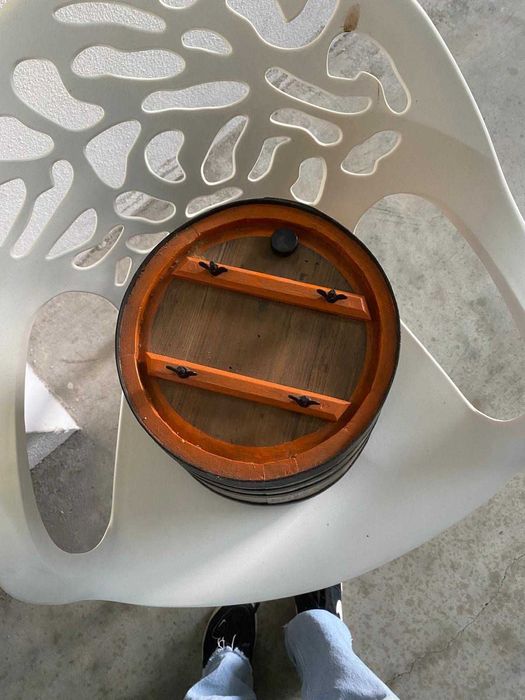 Filtro de Barro com Tampa e Base de Madeira