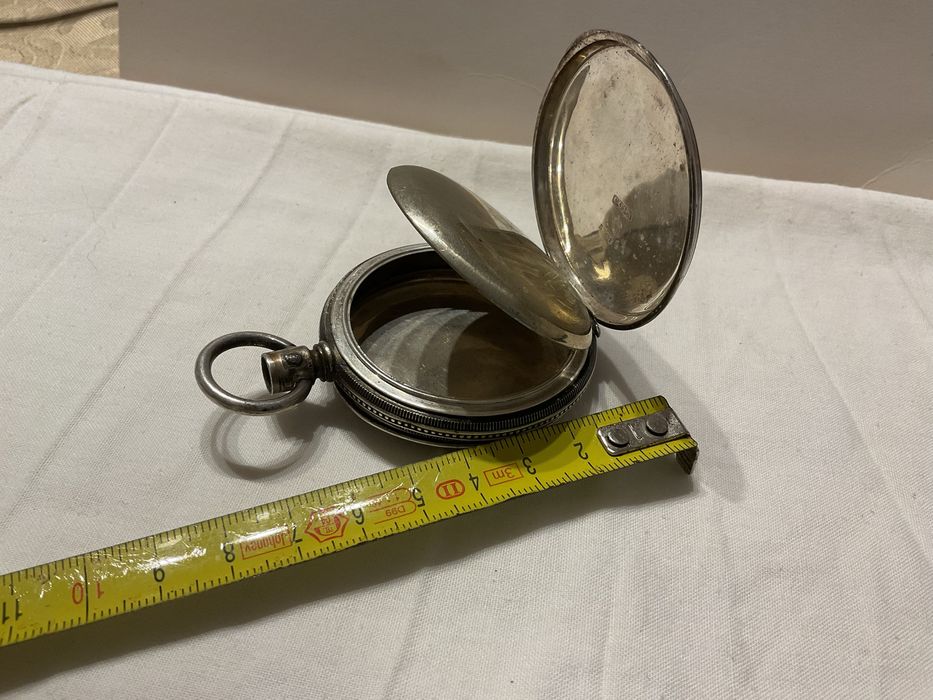 Caixa em prata para relogio de bolso