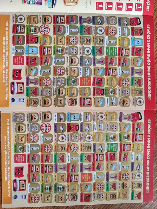 Naklejki biedronka gang biedroniaków 2albumy