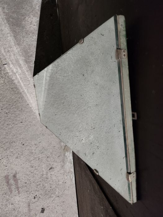 Lustro lata 60 trapezowe garderoba Prl Spółdzielnia Pracy Chojnice?