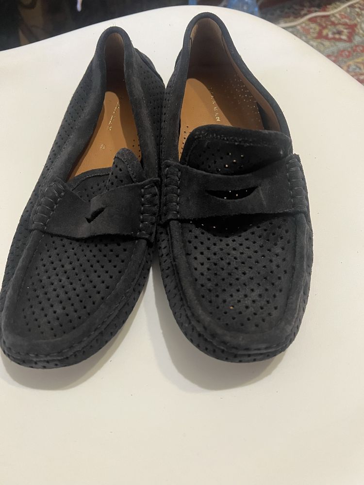 Замшові мокасіни ZARA MAN.