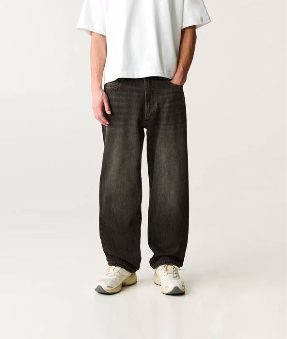 Широкі Джинси Pull&Bear (M) Loose Fit Оригінал Широкие Джинсы Черные
