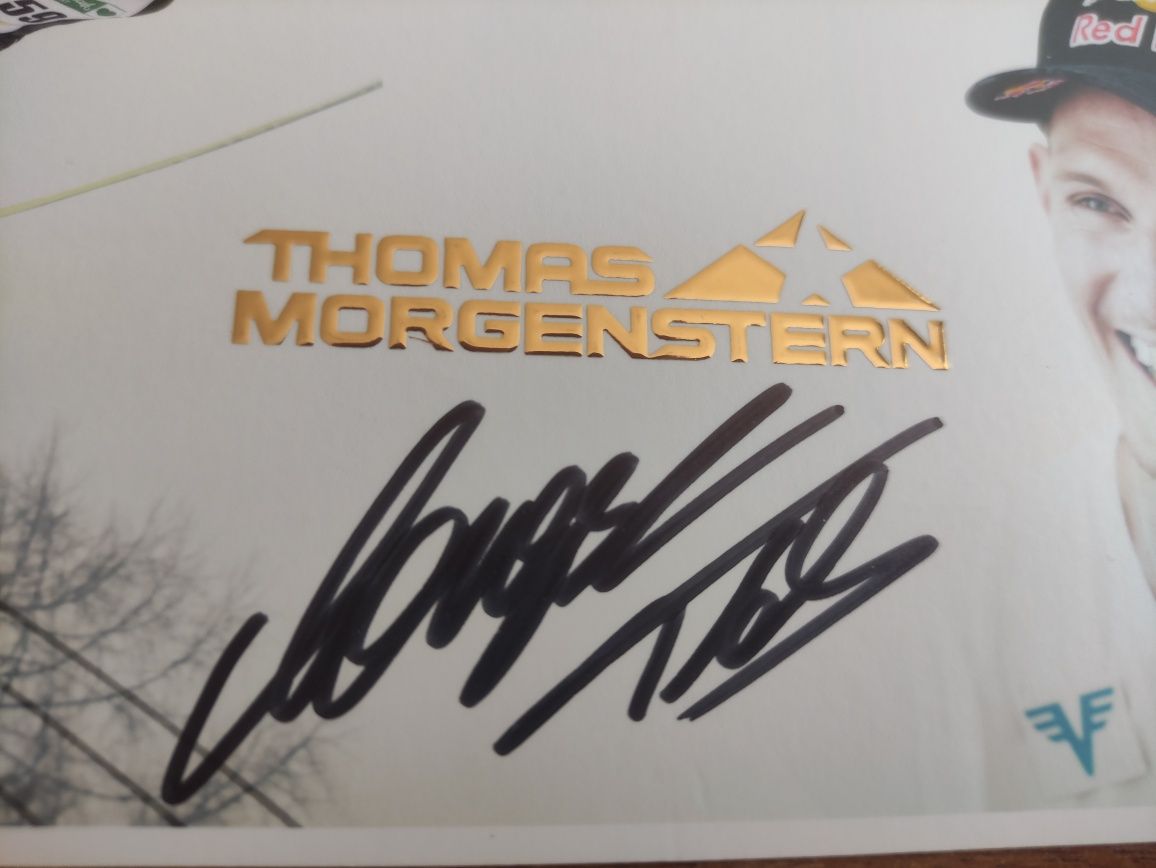 Autograf - Thomas Morgenstern Fischer Red Bull Sport Narty Skoczek