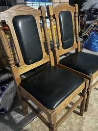 krzesla debowe komplet